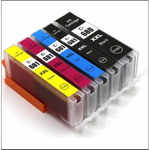 Canon 680 series compatible  value pack KPkCMY 5 cartridges 